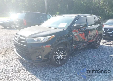 2017 Toyota Highlander Se z USA, uszkodzony, nr VIN 5TDKZRFHXHS520893